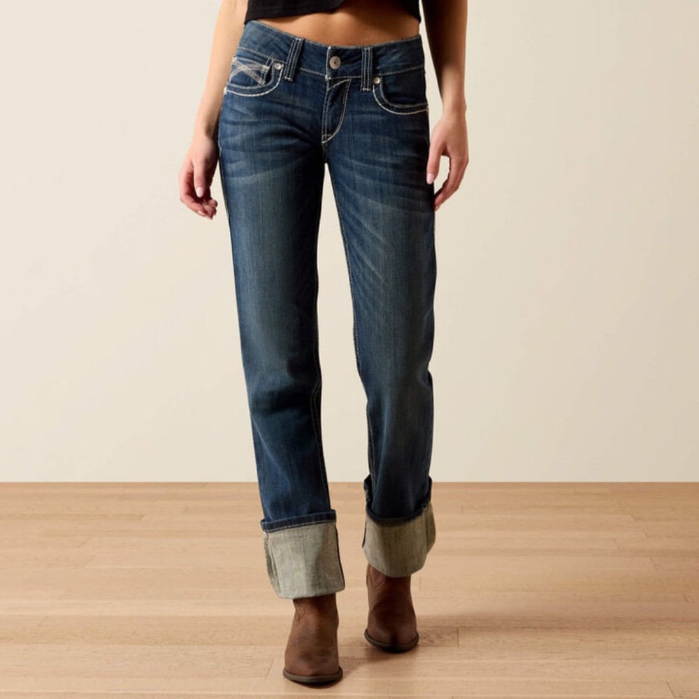 Ariat Women's straight leg Jeans in Dark Blue